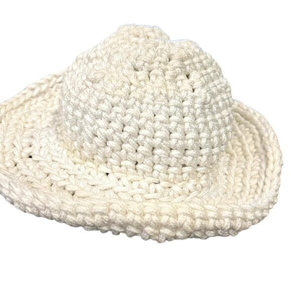 Flip Brim Bucket Style Hat White Rope HANDMADE Nautical‎ Coastal Boat Beach CUTE - Picture 5 of 9